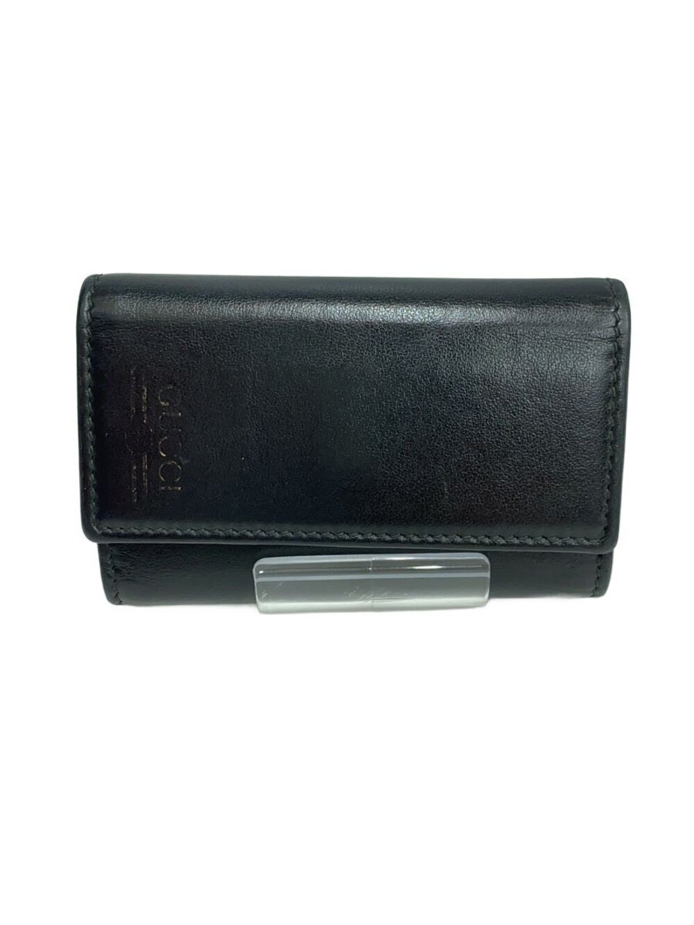 Gucci Key Case Wallet Leather Black